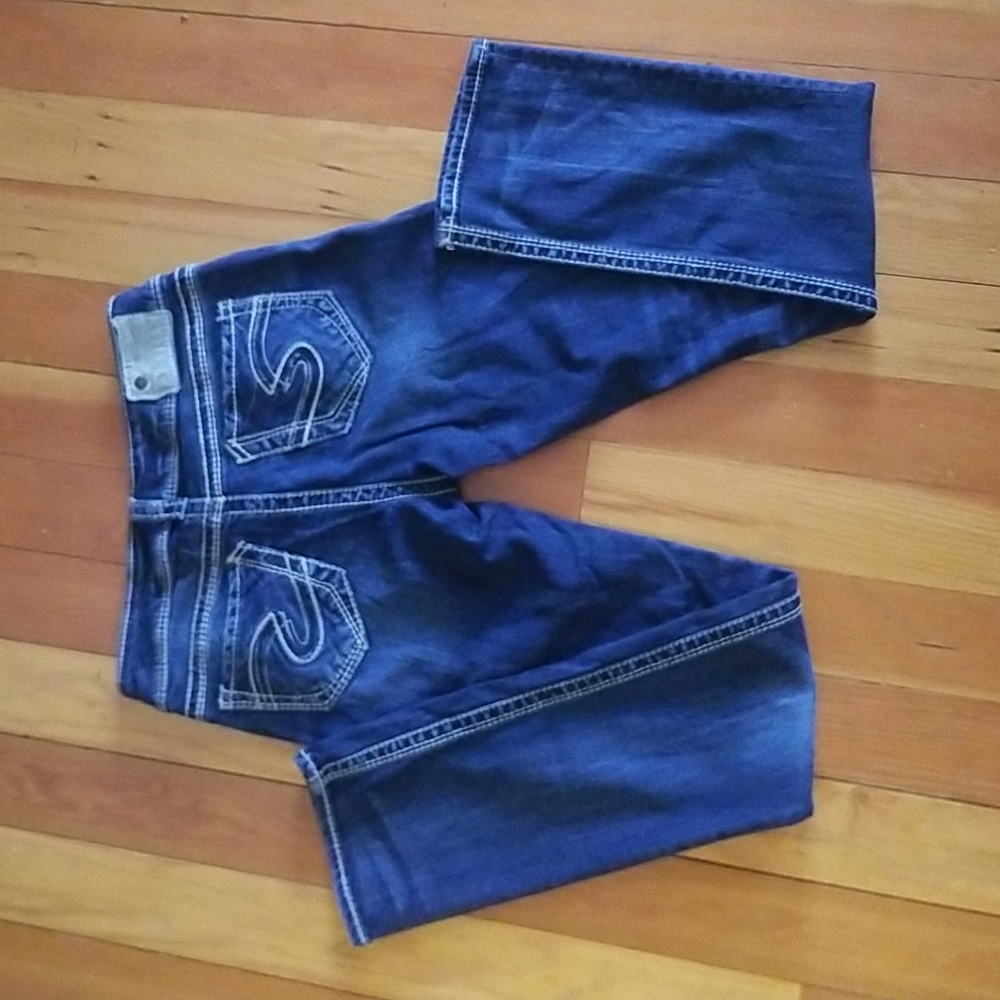 Silver Suki Straight Jean's Size W27/L32